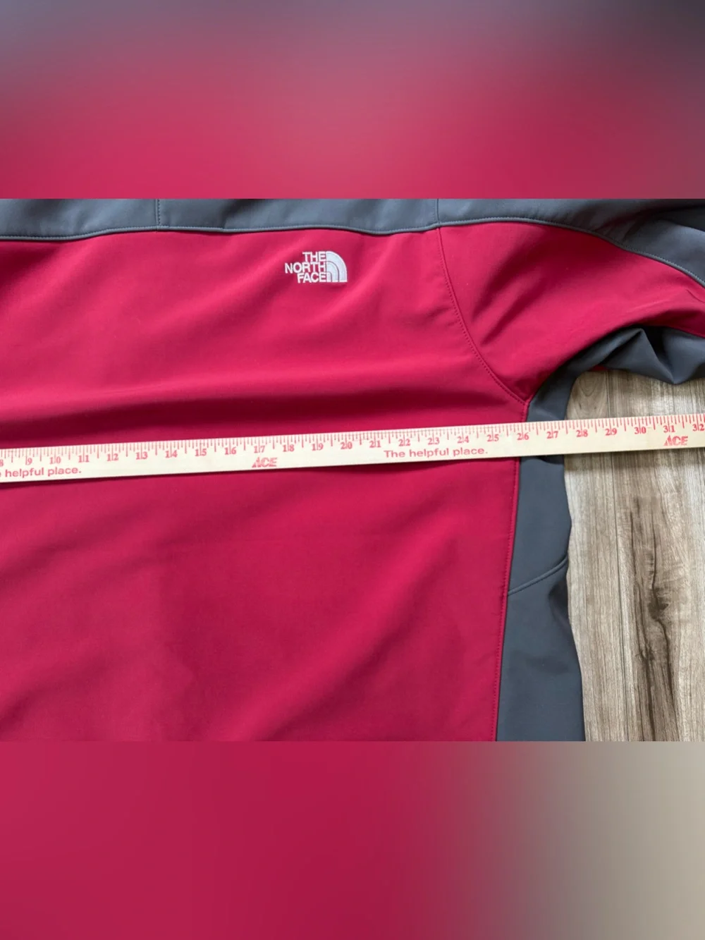 The North Face Men's Apex Bionic Jacket Size XXL red grey fall coat fleece